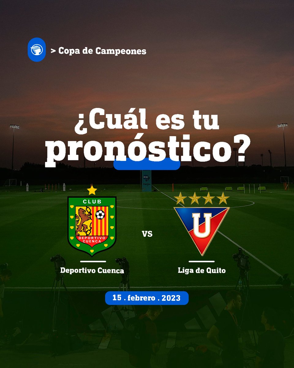 elmercurioec's tweet photo. Coméntanos tu marcador para el partido entre 🔴 #DeportivoCuenca y ⚪ #LDU en la 🏆 #CopaDeCampeones. https://t.co/XSNw3eYf00