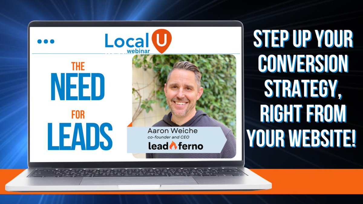 Want to convert more website visitors into new patients who show up for their appts?

Live in 45 mins💥Register Now!

➡️ Join <a href="/leadferno/">leadferno</a>'s <a href="/AaronWeiche/">Aaron Weiche</a> as he shares how to step up your conversion strategy with text messaging right from your website
 
🎟 bit.ly/3E6hCUG