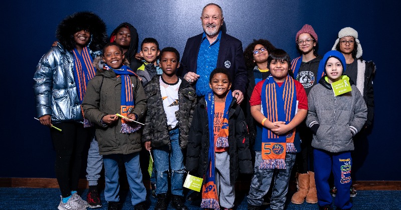 NYIslanders's tweet photo. For our 50th Anniversary, the New York Islanders have donated $50,000 to Ice Hockey in Harlem as part of our commitment to growing the game of ice hockey across Metro New York.