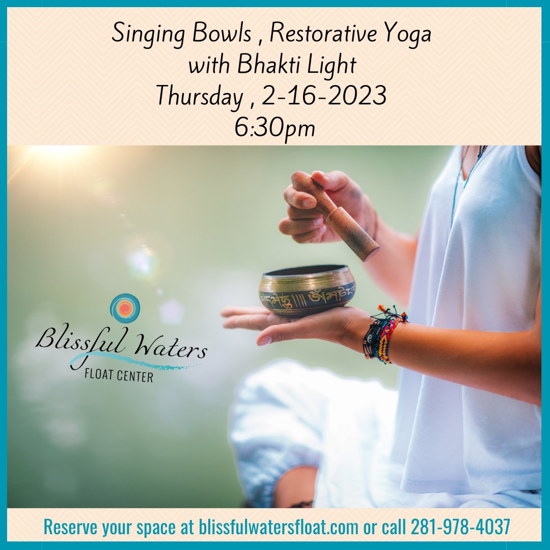 floatwoodlands's tweet photo. Bhakti Light is back at Blissful Waters Float Center. 
https://t.co/B5RFAV7vVF
281-9784037 https://t.co/1xkMGzmLXc