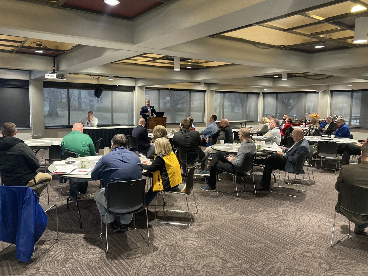 BryanMcDonaldPD's tweet photo. Thanks to @EggersJason for sharing information at the West Central MASA  meeting on the #UCMO campus. #ucmoedlead https://t.co/AsqPyY08zV