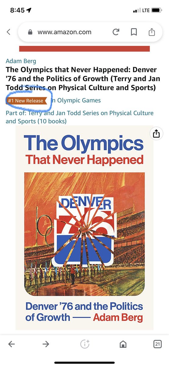 Number 1*

*New Release^

^About the #Olympics  

(Also "ranked" for #Sociology of Urban Areas and Local &amp; US State #History)
 
<a href="/UTexasPress/">University of Texas Press</a>