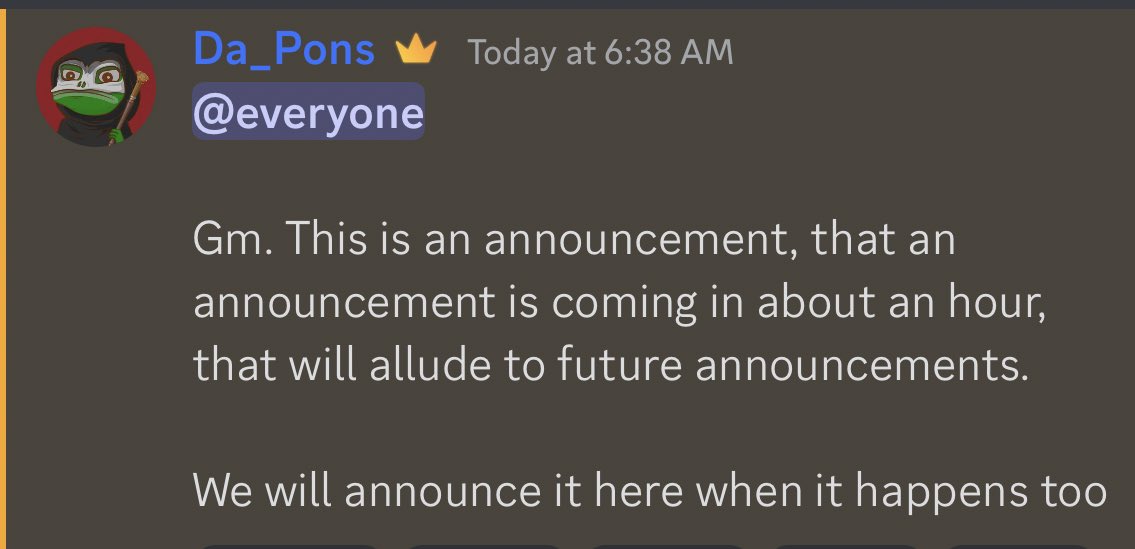 The_Pons's tweet photo. FYI

Just announcing here about our upcoming announcement https://t.co/9h3CMRpfLc