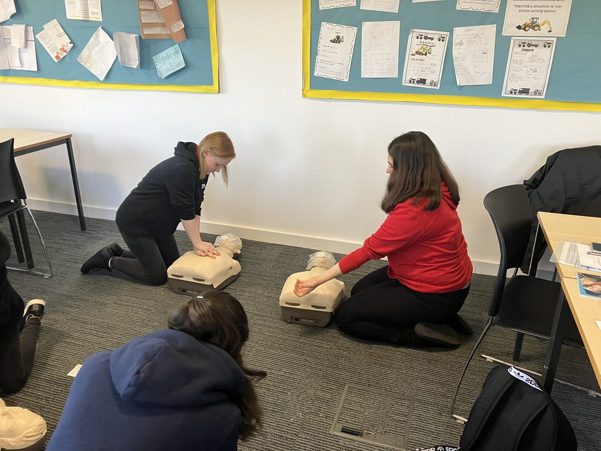 The RCN cadets have been learning about Basic Life Support and how to use an AED. Really important skills being developed. #nursingcadets