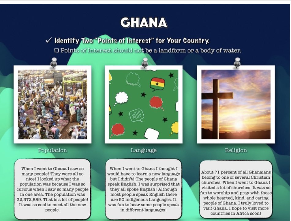 falk_heike's tweet photo. Students in Mrs. Falk’s Global Studies using keynote to share their virtual travel plans to the great continent of Africa. Looking forward to sharing with our peers! @cjhdragons https://t.co/7mYLTA2OOH
