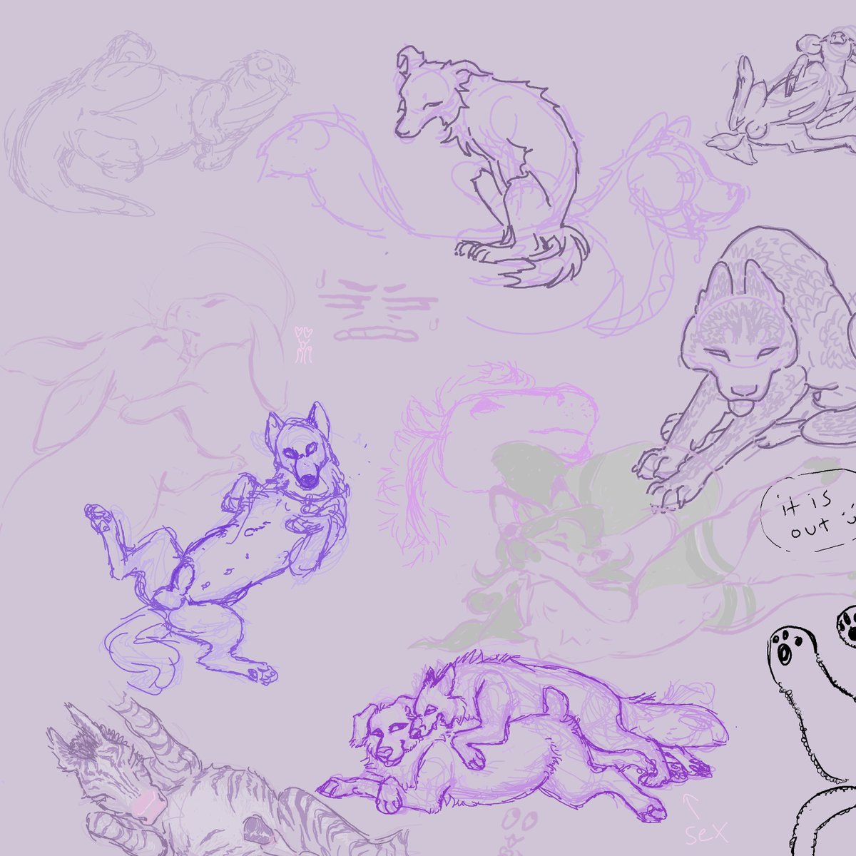 BriarLupine's tweet photo. Final Draw pile from last night's #feralstream

Thank you to everyone who stopped by <3 And thank you to @kingcagna and @faeralperil for joining me in our purple period. https://t.co/MCpATlKcZz