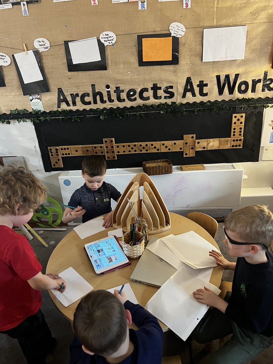 CarmondeanELC's tweet photo. Our little architects hard at work designing a ‘Carmondean Creation’ station for our garden. We are going to build our design using wooden pallets… watch this space for our finished design…
#ArchitectsatWork
@WLmaths
@WL_STEM https://t.co/pecxk1Inni