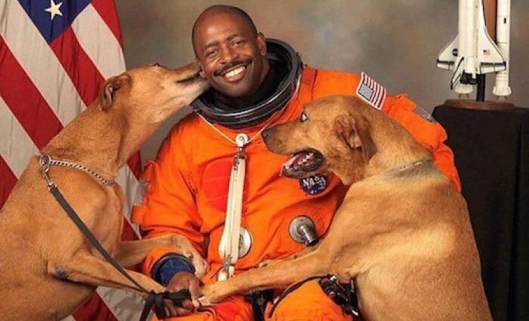 mcnees's tweet photo. Happy birthday to astronaut, author, professional football player, and STEM educator Leland Melvin (@Astro_Flow), born #OTD in 1964. Here he is in the greatest photo ever produced by the US space program.
Image: NASA https://t.co/Q9TfbSLDPA