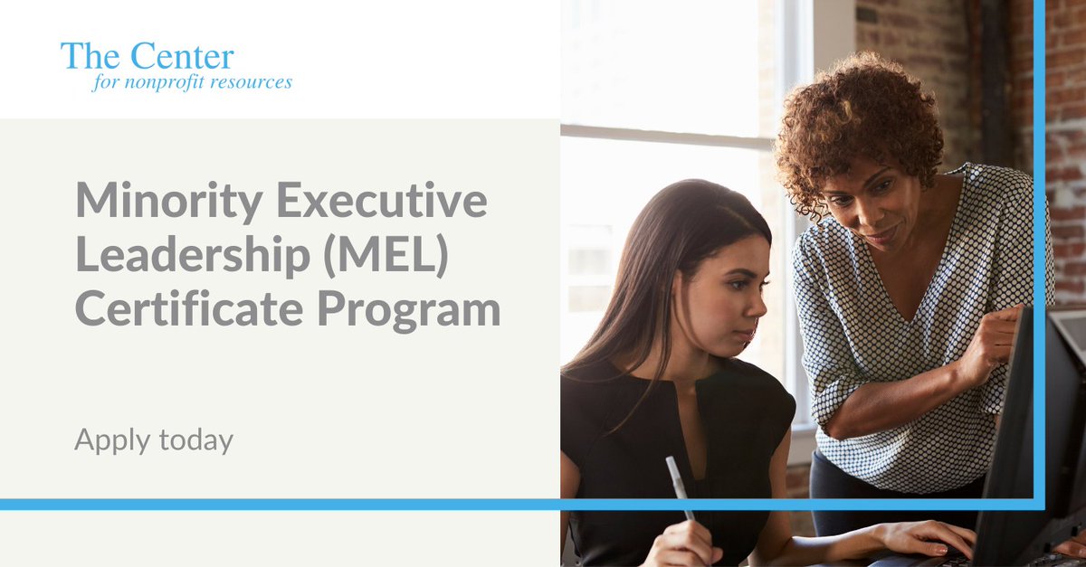 C4NPR's tweet photo. The Center is now accepting applications for the Minority Executive Leadership Certificate Program. 

The deadline to apply is March 19, 2023. Click here to learn more: https://t.co/FrqDbk9y6k https://t.co/VQpMeWzk09