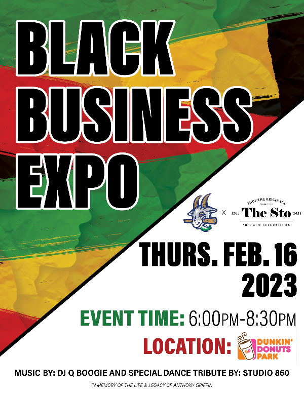 TONIGHT, Feb. 15 starting at 6 p.m. - come visit the Black Business Expo in #HartfordCT! A great time supporting Black-owned businesses, enjoy live DJ and dance performances, and plenty more!