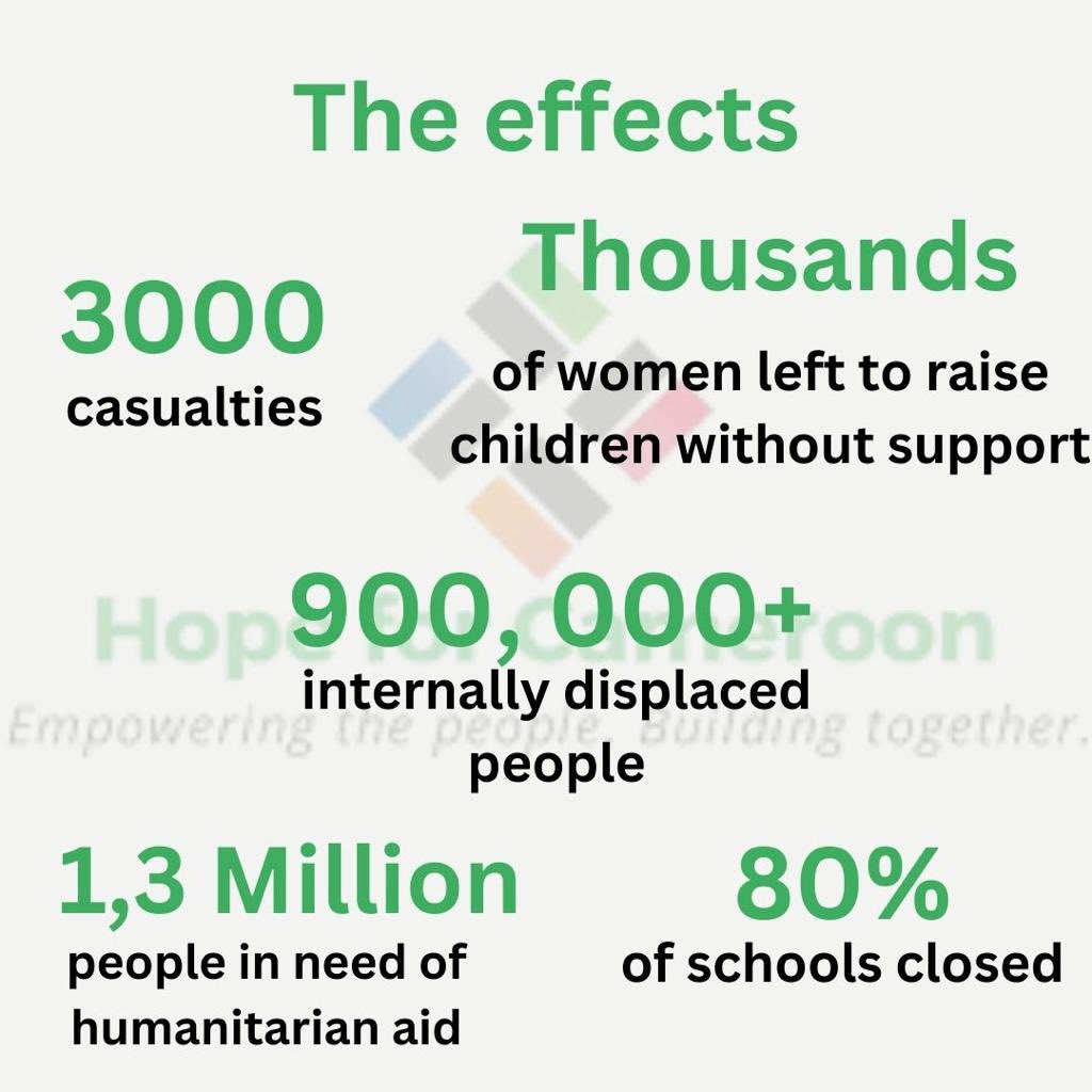 HopeForCameroon's tweet photo. Ever wanted to know more about the Anglophone crisis in Cameroon? How it started and how it has impacted the lives of many in the country? If that is the case we have made this thread for you. 

You can take action and help in many ways:
1. By liking and resharing https://t.co/ebR5WW1Won