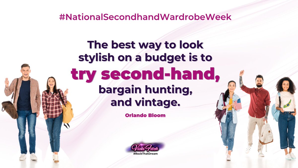 Do some #Thrifting this #NationalSecondhandWardrobeWeek! Clear out your wardrobe and sort your clothes into three bins: keep, sell, and donate. Bring your sell bin to #ThriftStore near you. 

For more #SavingTips check out my book at bit.ly/YouAreBROKEnot….