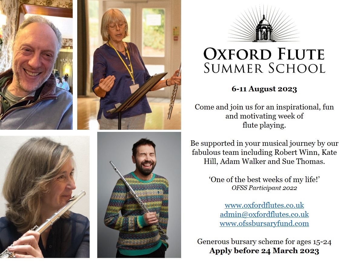 Oxford Summer School is back and sign ups are open! Give them a follow as well @oxfordflutesummerschool 👍️

#flutecourse #flutesummerschool #fluteworkshop #flutemasterclass #fluteesemble #flutesection #flutesofinstagram #flutelessons #flutelife #flutelover