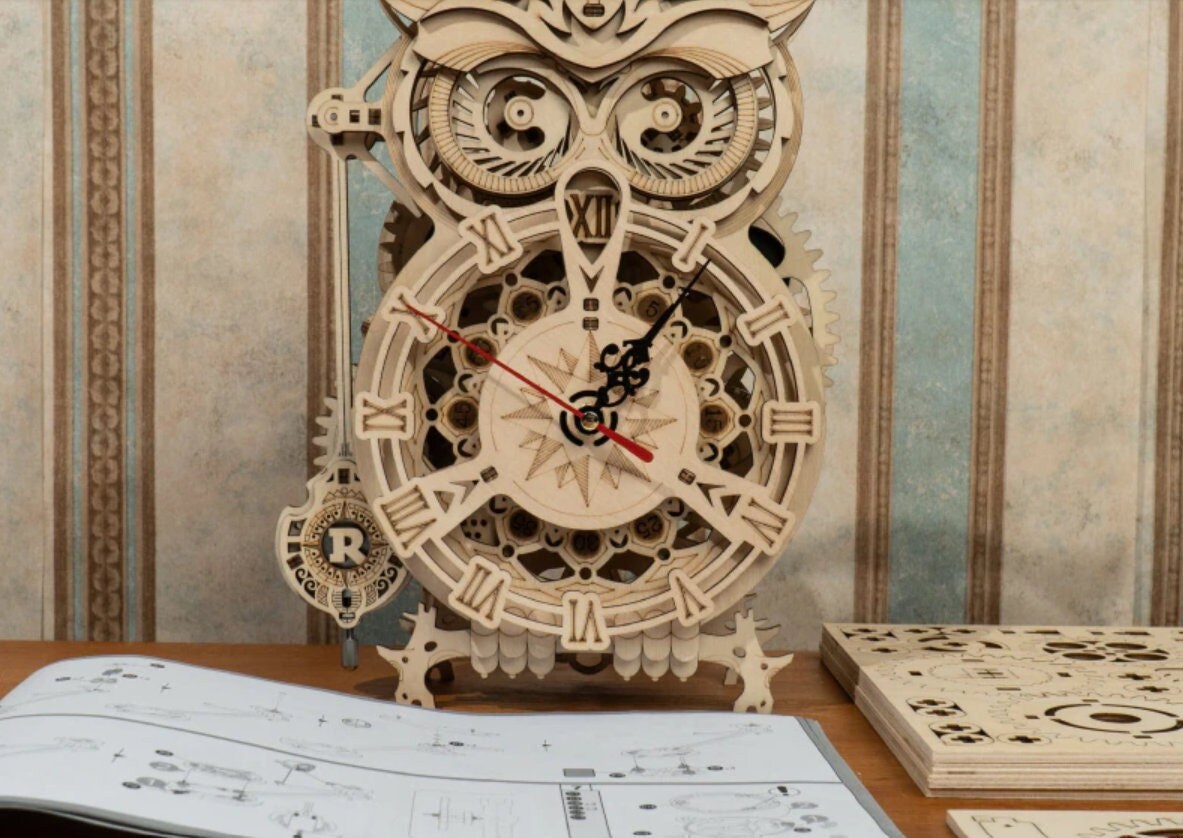 designsbycay's tweet photo. #3D Wood #ActivityPuzzle, #Owl Shaped Analog #Clock, #HomeDecor, Assembly Required, Fun Game Night Gift, Fathers Day, #DIY working #clockpuzzles https://t.co/WoJF8XARrL #owlclock #diypuzzleclock #woodenclocks #doityourself #3dpuzzle #activitypuzzle #3dowlclock #wooden https://t.co/I3ybd3lBOS