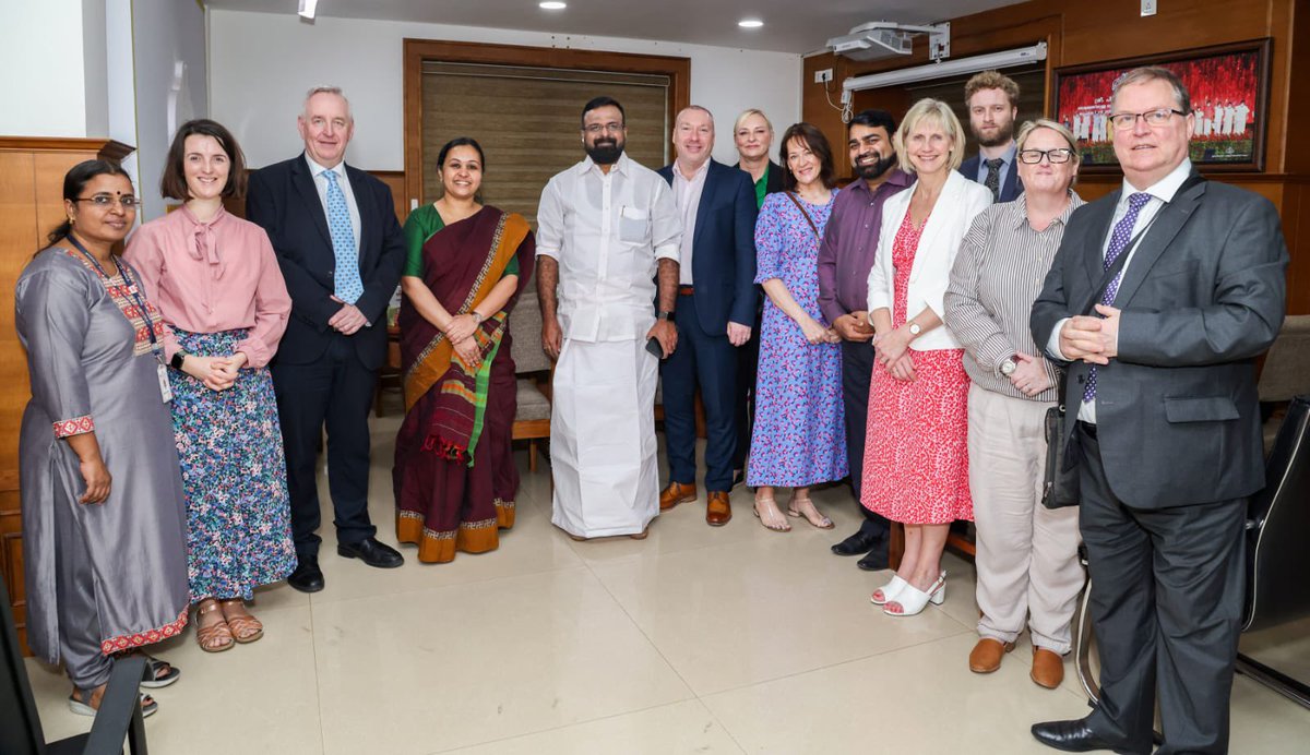 Had a fruitful discussion with the NHS team, UK. Areas of cooperation were discussed. Employment opportunities for our health workers was a main agenda. They expressed willingness to offer 3 year service in UK for health professionals from Kerala. #healthcare