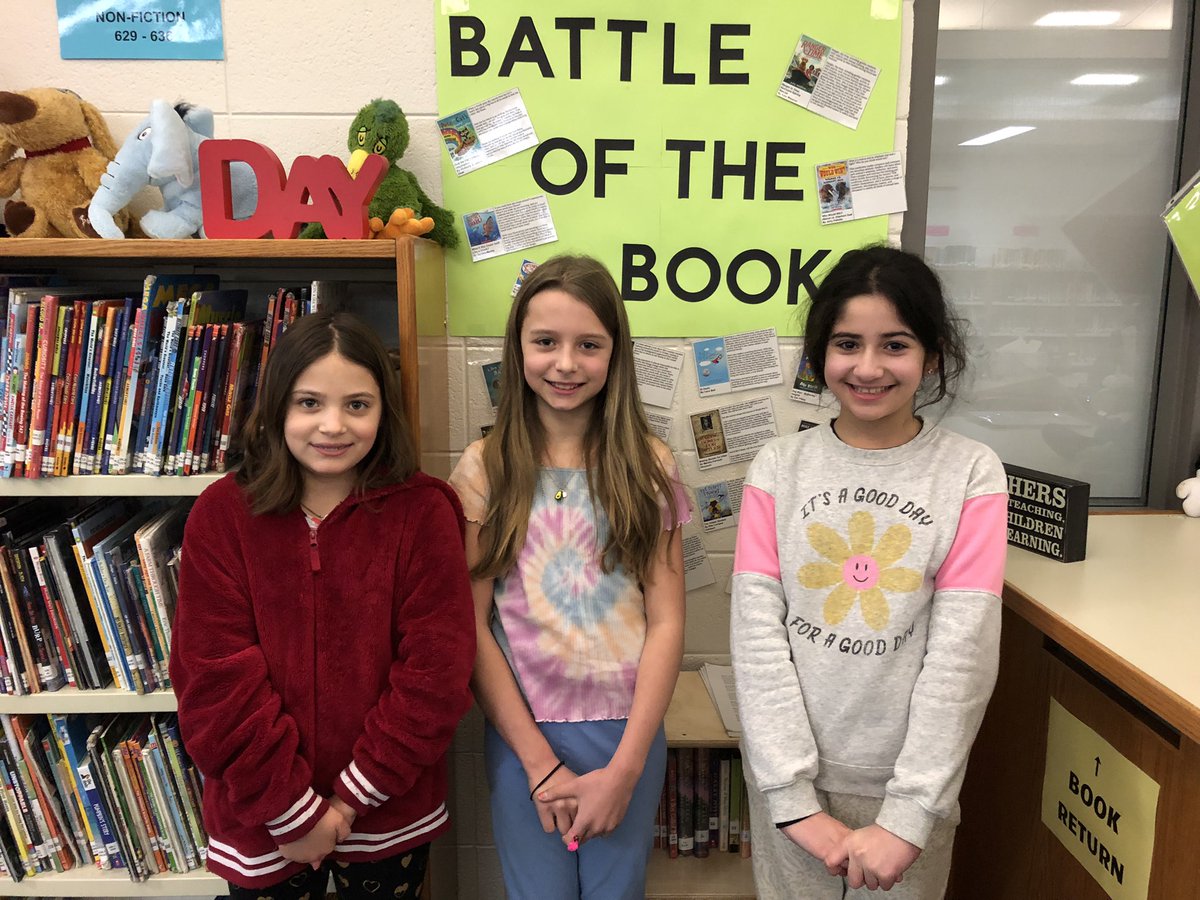 KSDLibrary's tweet photo. Congratulations to The Book Sisters, winners of the FES @WEMTAOnline Battle of the Books competition! #ksdpride https://t.co/4b2TWQjMHQ