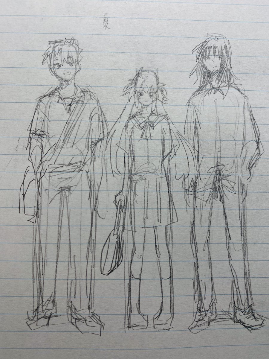 原稿の服決めたやつぅ 