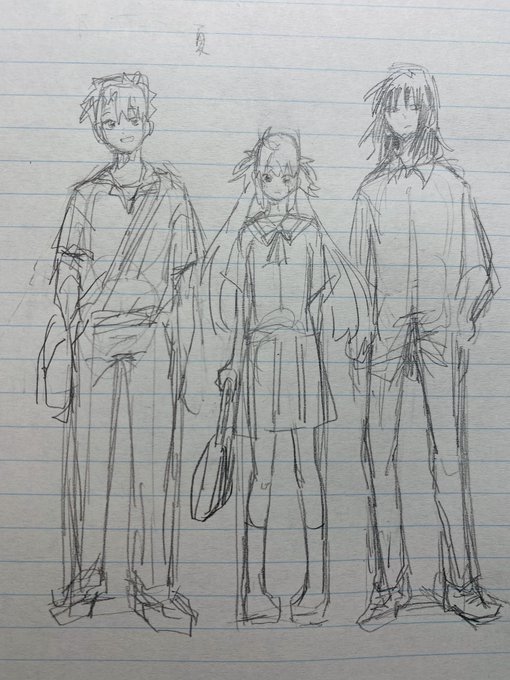原稿の服決めたやつぅ 