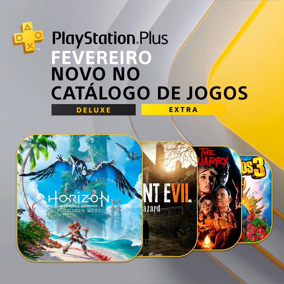 Jogos grátis no PS Plus para Fevereiro