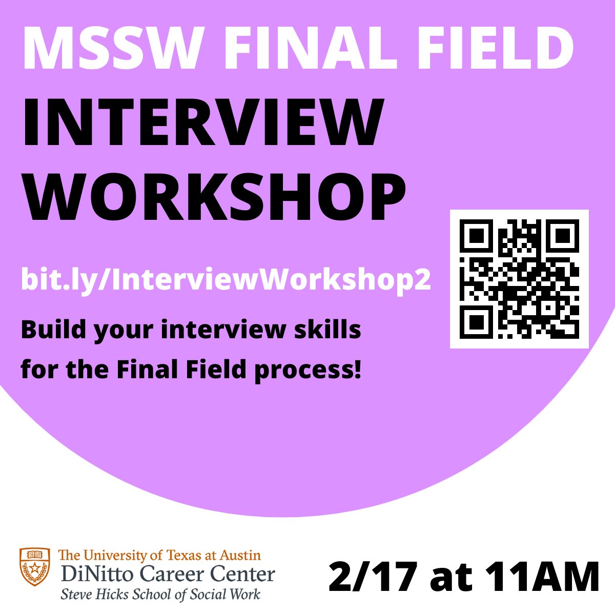 DiNittoCenter's tweet photo. Join us this Friday, 2/17, to learn tips how to make an impression on your Final Field recruiter. With Jennifer Luna's advice, you'll be well on your way to a great field placement - and later down the line, a great job.

Register now at https://t.co/97KOoJ400Q ! https://t.co/9eHaA7c6eO