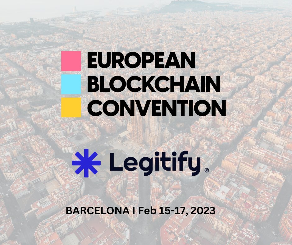 Legitify_Global's tweet photo. ππ» The @Legitify_Global team is looking forward to joining @EBlockchainCon 2023 and meeting leaders, experts, regulators and investors unlocking blockchainβs potential and technologies of the future!
#legaltech #blockchain #legitify #barcelona https://t.co/zRj3AYOWd4