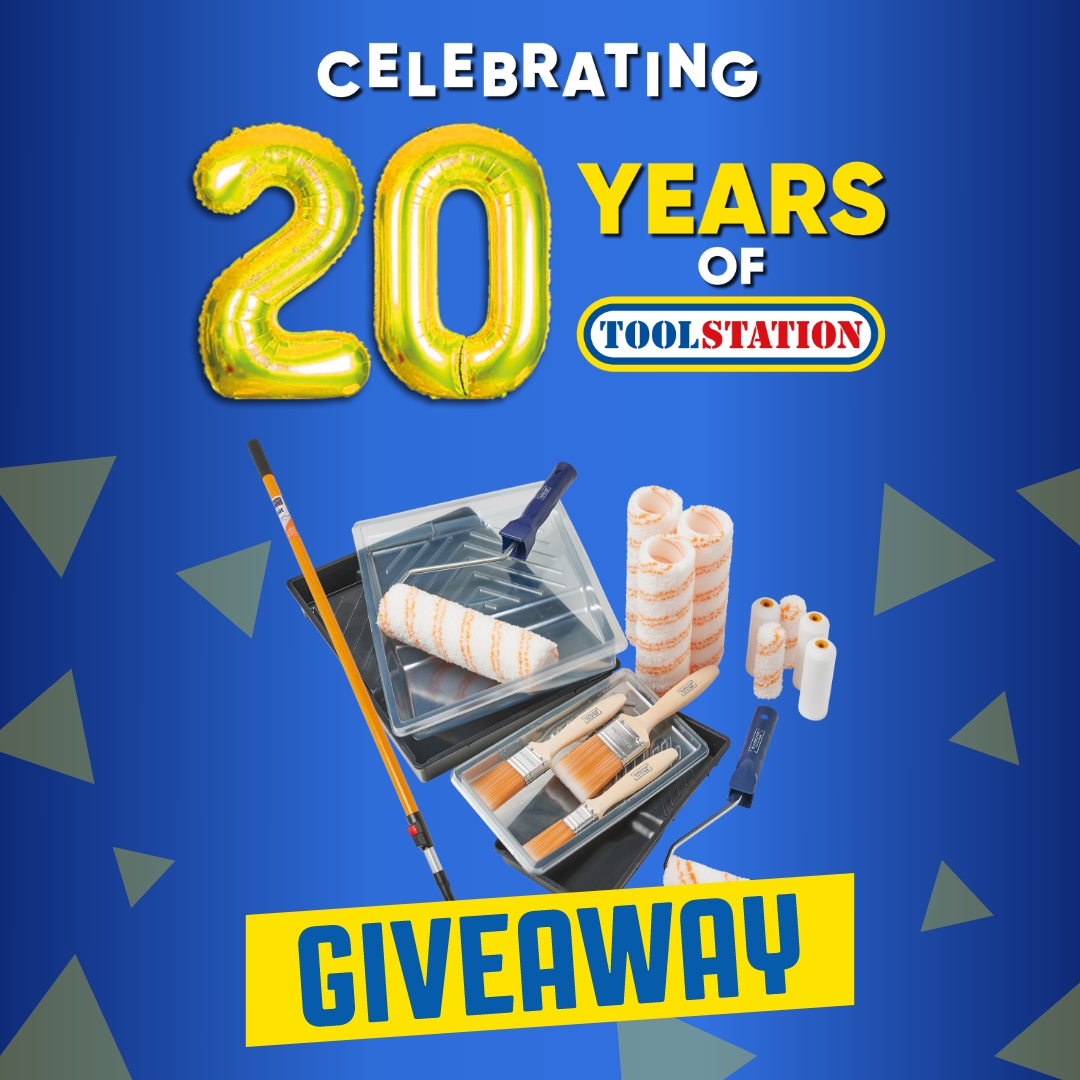 ToolstationUK's tweet image. It&apos;s week 3 of our 20th birthday competition spree, and this week we&apos;ll be choosing 2 winners! 🥳 This time, we&apos;ve teamed up with our friends at @hamilton_trade to give away x2 27 piece brush and roller sets and extension poles! 🎨