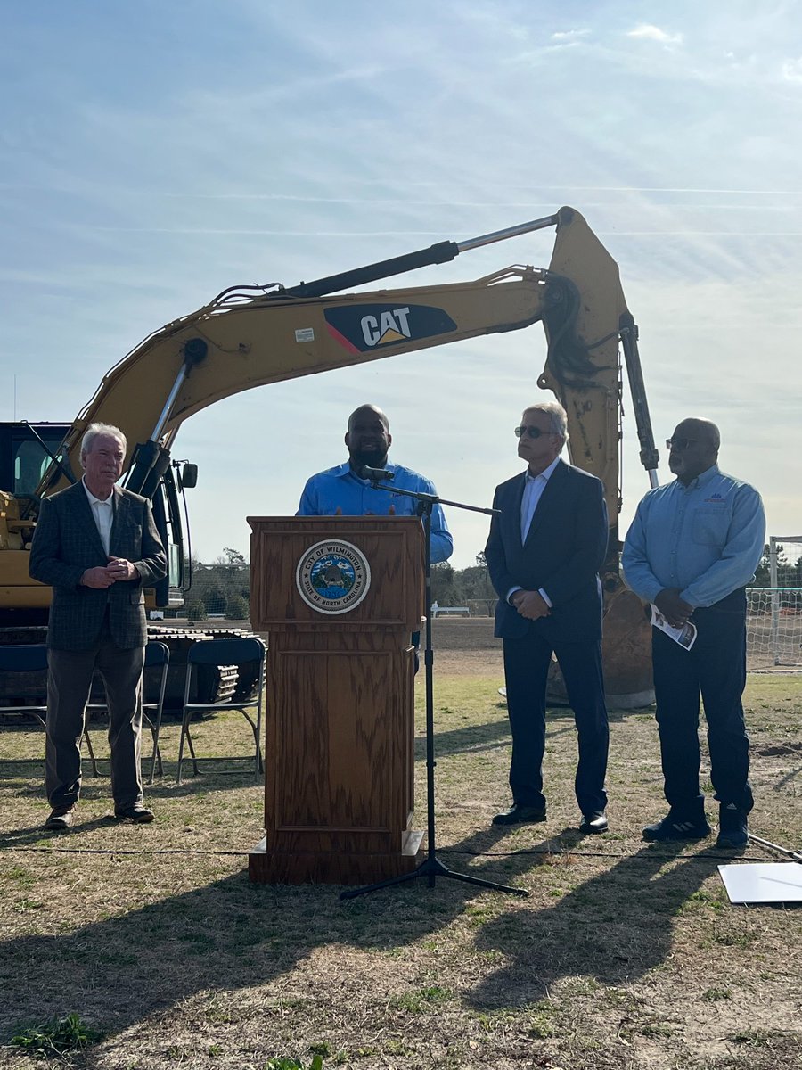 ncino's tweet photo. Today we had the honor of attending the groundbreaking ceremony for the nCino Sports Park in Wilmington, NC! We are eager to see this project come to completion as we bring our community a safe place for Wilmington youth to grow and learn. ⚽ https://t.co/Wmj2H9mRBs