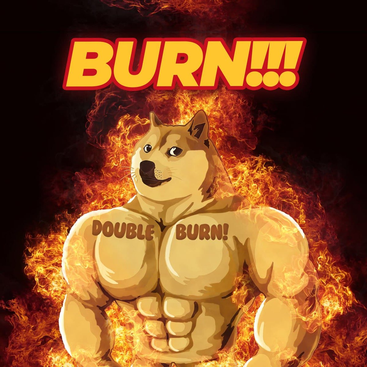 buffdogecoin's tweet photo. Just like #BuffDogeCoin has double burns 🔥🔥 💪🐶 https://t.co/QcaCEWOAjX