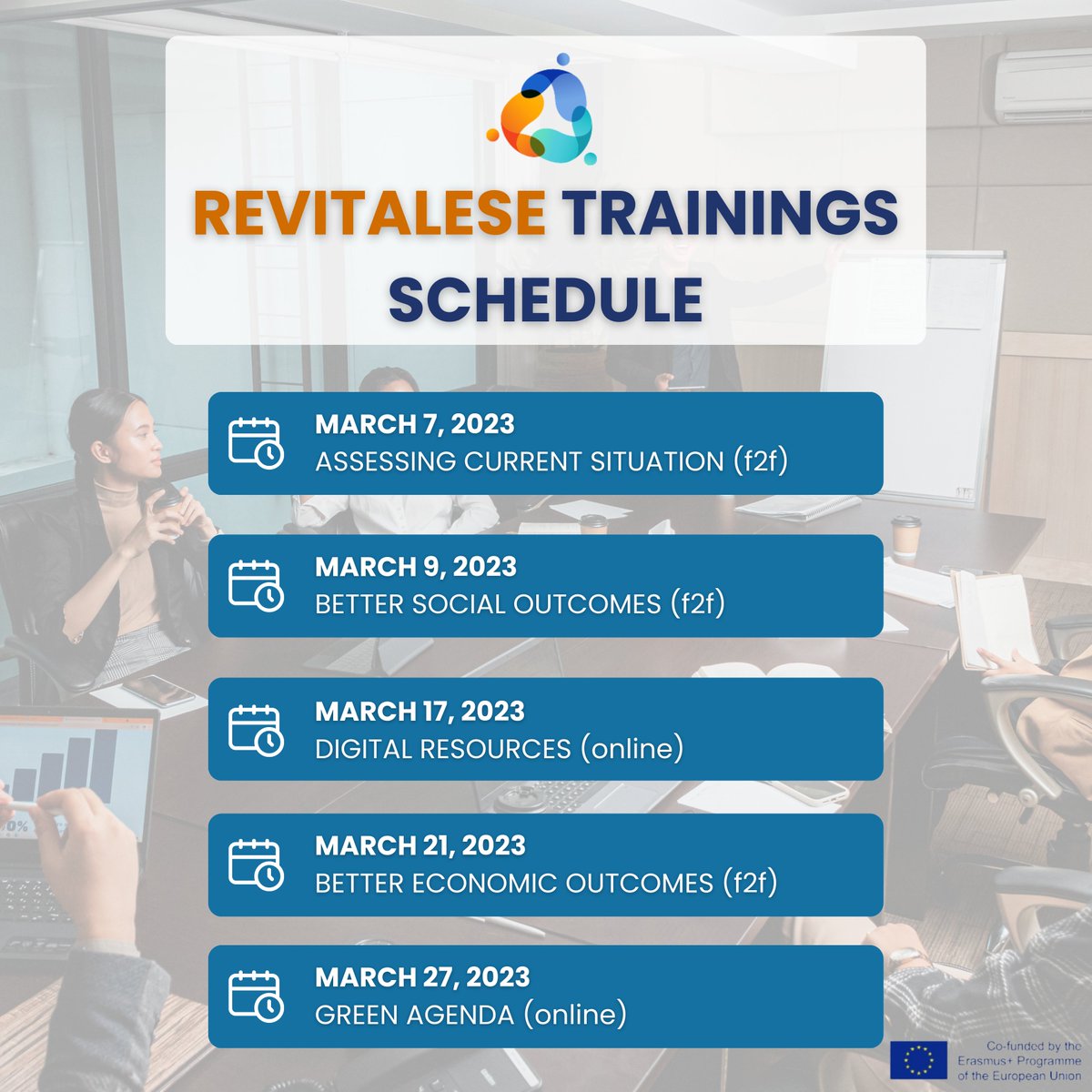 SkillszoneMalta's tweet photo. Don't miss the opportunity to take place in the RevitaLESE training! https://t.co/FcZOYvIia8 

#entrepreneurship #digitalresources #socialeconomy #training #malta https://t.co/t0MjOJ1qMl