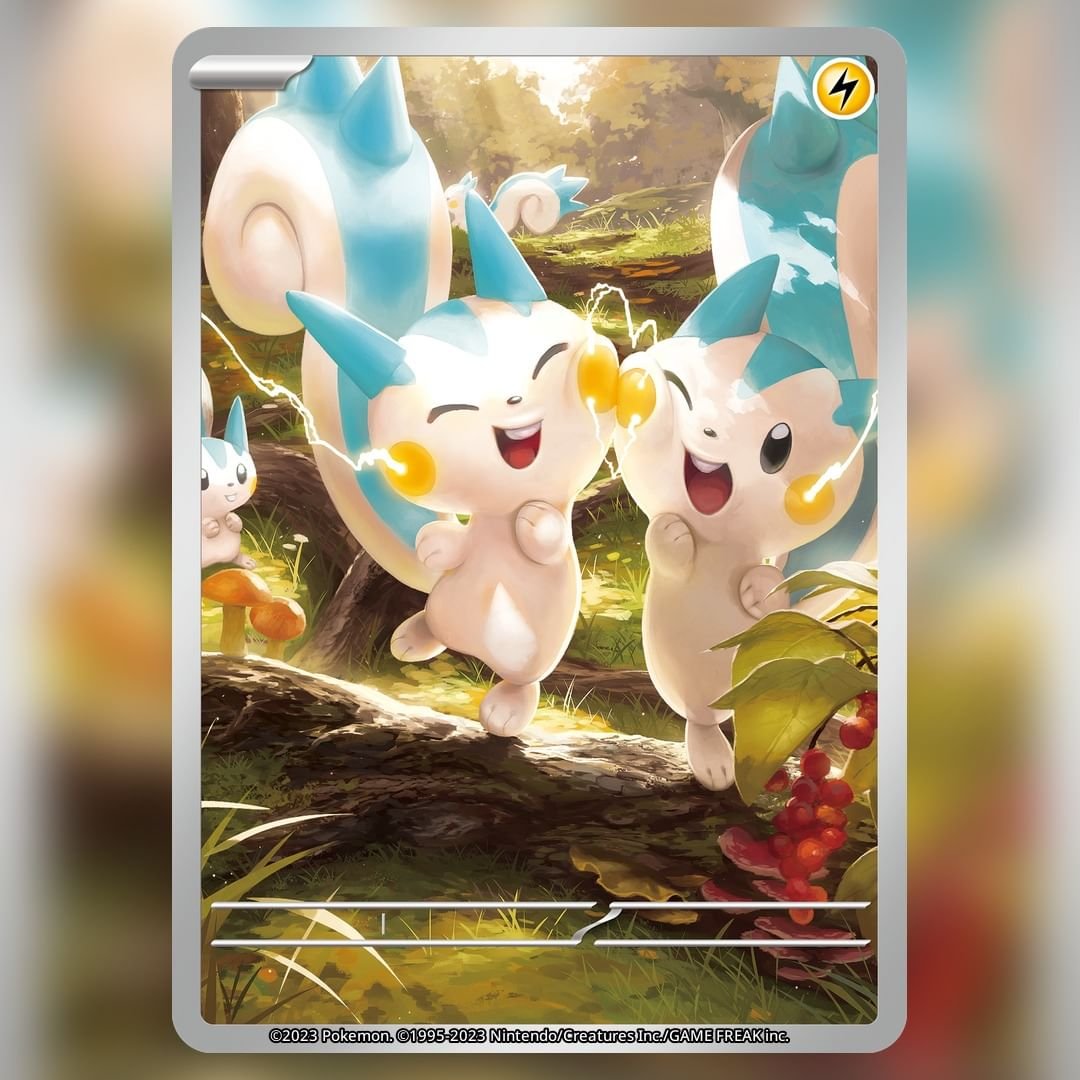 High Quality look at the artwork of Pachirisu Art Rare from Scarlet & Violet ex! #PokemonTCG : zig High Quality look at the artwork of Pachirisu Art Rare from Scarlet & Violet ex! #PokemonTCG : zig