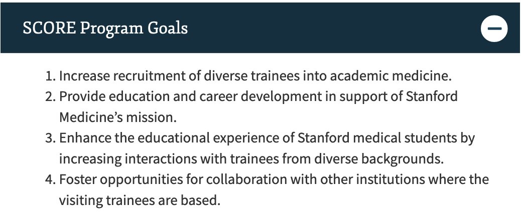 Felipe D. Perez (he|él) MD, FAAP (@fdjperez) on Twitter photo 2023-02-15 19:26:49 @TVerneus Stanford's SCORE Program: stan.md/3xpsbOZ ✅ Want to do an away rotation @stanfordanes ✅ Are you from Underrepresented in Medicine background ✅ Want to free housing, flight, and stipend Then APPLY today! @Inside_TheMatch @FutureAnesRes @TVerneus @TheMillennialMD @TVerneus Stanford's SCORE Program: stan.md/3xpsbOZ ✅ Want to do an away rotation @stanfordanes ✅ Are you from Underrepresented in Medicine background ✅ Want to free housing, flight, and stipend Then APPLY today! @Inside_TheMatch @FutureAnesRes @TVerneus @TheMillennialMD
