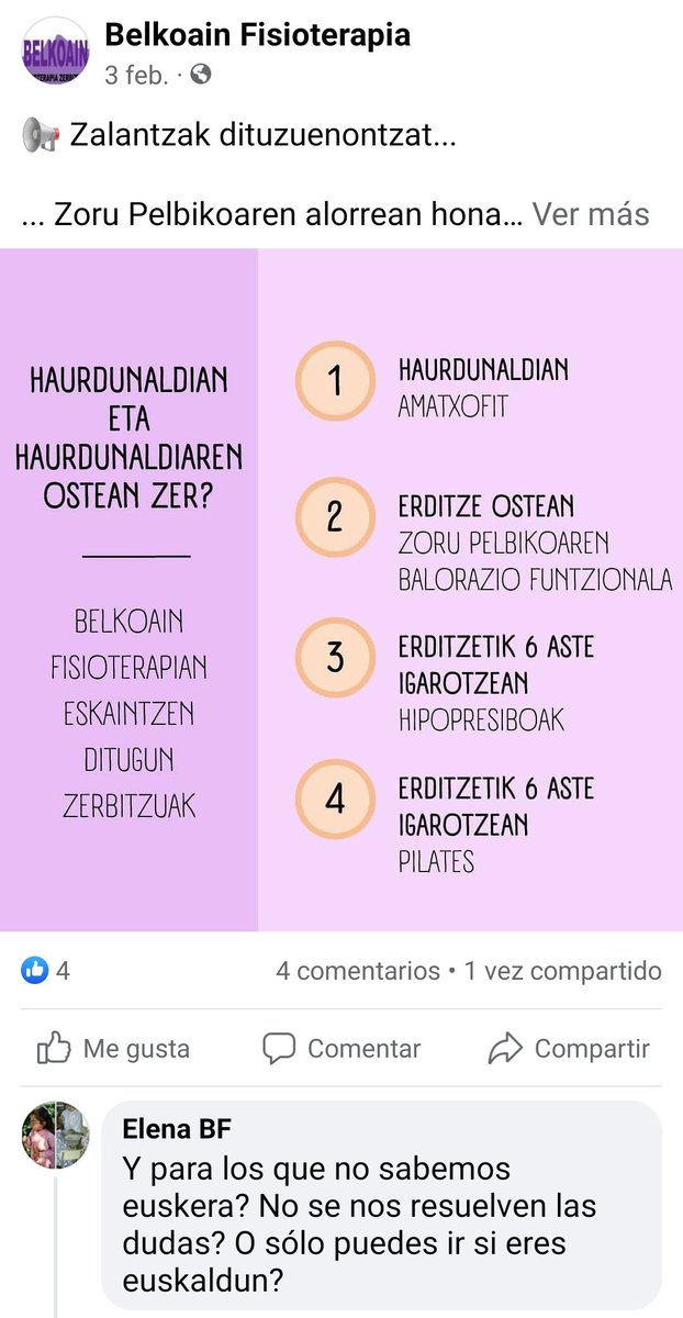 Lagun baten Facebook orrian topatutako enegarrena. 2023 urtean. Pufff... 
#euskara
