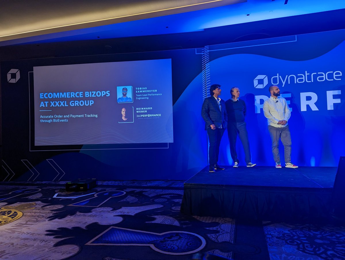 First Breakout Session of #Perform2023 with my colleague Reinhard and Tobias from our customer XXXL Group about Business Events!