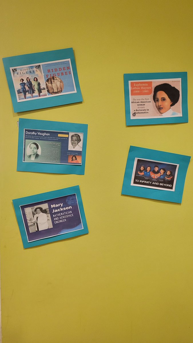 We love how @The_OakGrove  math team is highlighting Black women in math during #BlackHistoryMonth     ! #WeareRPS #WeAreBlackHistory