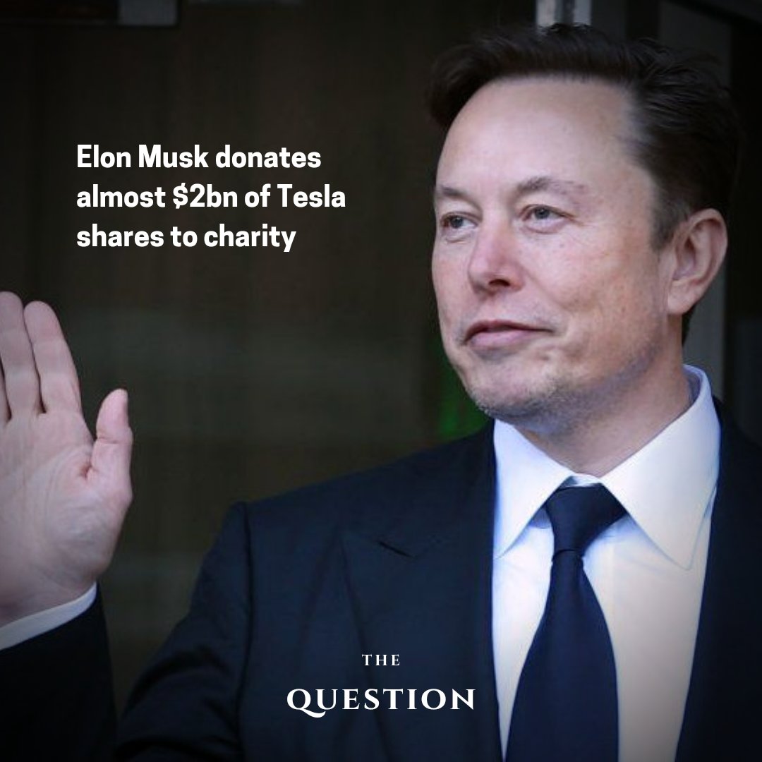 Twitter and Tesla boss, Elon Musk has disclosed that he gave around $1.95bn worth of shares of his electric carmaker to charity in 2022.@elonmusk #ElonMusk #Tesla