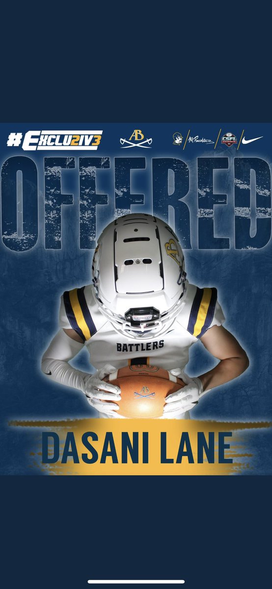 Blessed to receive an offer from Alderson Broaddus @BattlerSprintFB. Thank you @coop_football