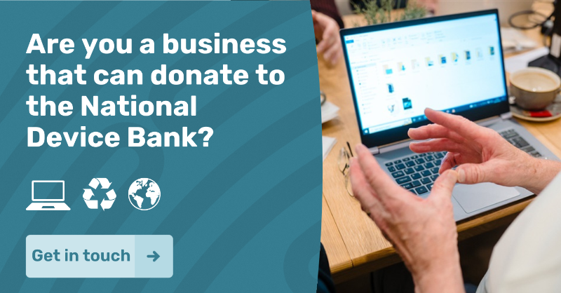 GoodThingsFdn's tweet photo. 🚨The cost-of-living crisis is making it harder for people to access &amp; afford the internet. 

⚡Our #NationalDeviceBank helps people by giving them a refurbished device, making sure they’re not cut off from essential services. 

Can you donate your old devices to people in need?