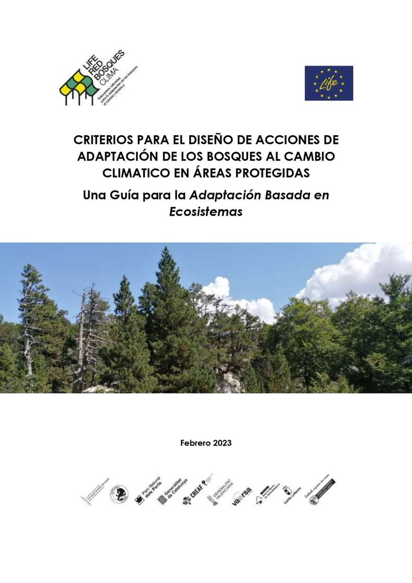 Adaptación de los bosques al cambio climático en áreas protegidas: disponible la Guía para el diseño y evaluación de acciones de adaptación del proyecto #LIFE #RedBosquesClima
redbosquesclima.eu/estandar-de-la…
#redbosquesclima #cambioclimatico #bosquesmaduros
<a href="/GVAcief/">GVA CIEF</a> <a href="/CREAF_ecologia/">CREAF</a>