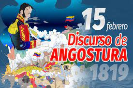 MRobinsonDC's tweet photo. #CeseALasSanciones  Hace 204 años #SimónBolívar pronuncia el Discurso de Angostura con motivo de la instalación del segundo Congreso Constituyente de la República de Venezuela en San Tomé de Angostura (hoy Ciudad Bolívar).
@Sociabolivarian @_LaAvanzadora @ZonaEducCaracas https://t.co/adVmND3OnZ