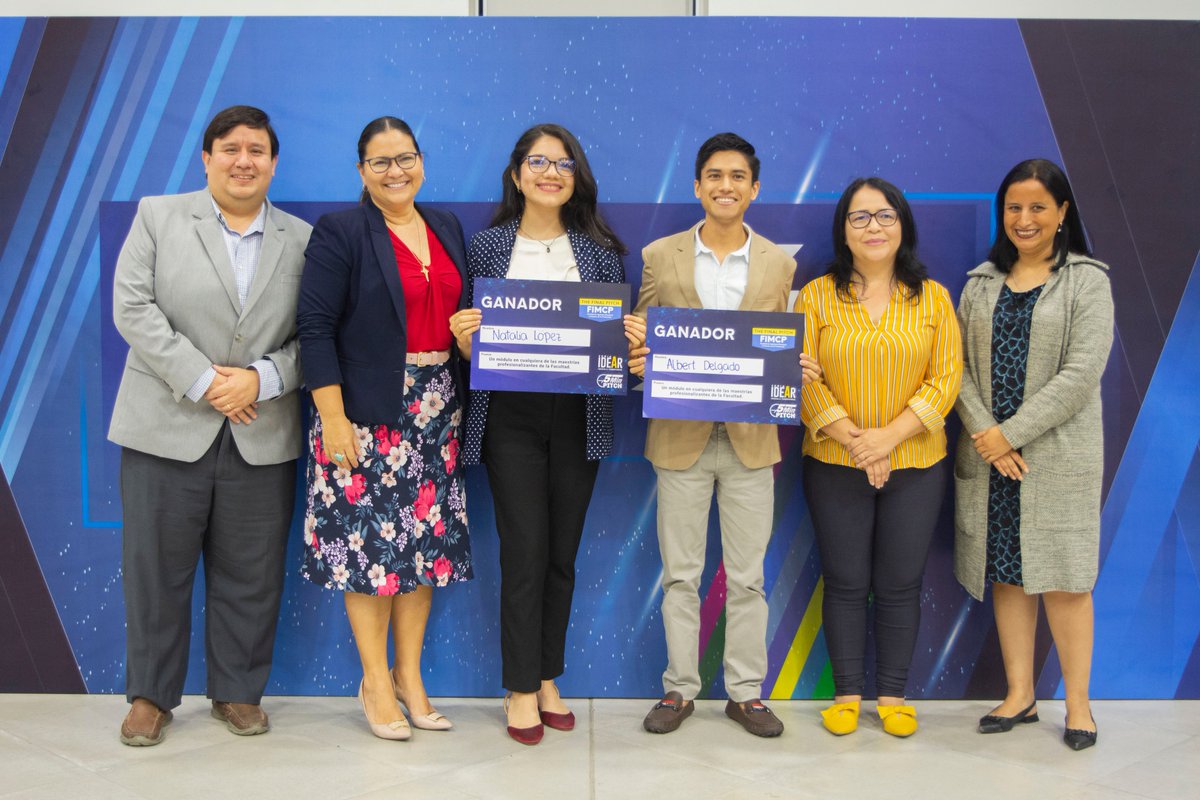 espolfimcp's tweet photo. Felicitamos a nuestros ganadores del 5 Min Pitch Natalia López y Albert Delgado, estudiantes de la carrera de Ingeniería en Materiales, siendo ellos parte de la 2da promoción de graduados de la carrera. #TalentoFIMCP #IngenieríaenMateriales https://t.co/23PrlviNFF