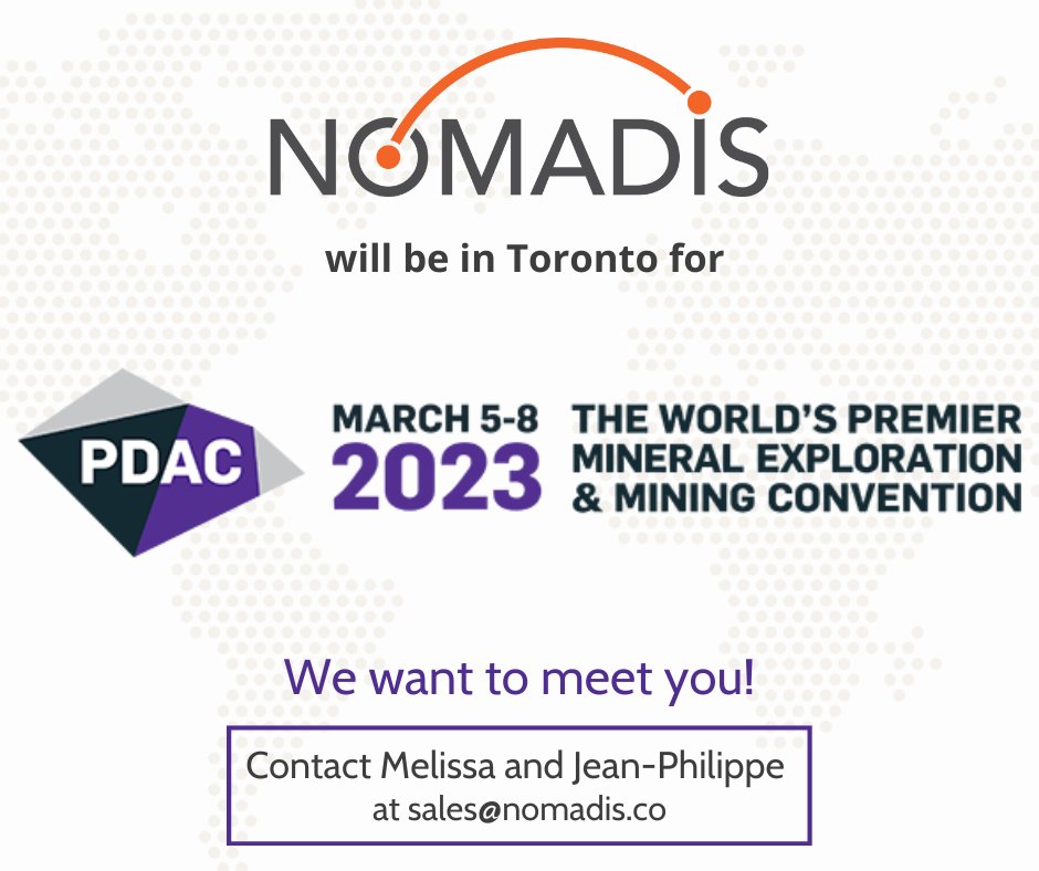 nomadisinc's tweet photo. Melissa and Jean-Philippe will be attending PDAC in Toronto from March 5 to 8. Get in touch to meet them there!
#PDAC2023 #Toronto #Mining #WorkforceLogistics #Nomadis https://t.co/mjrMyv82wO