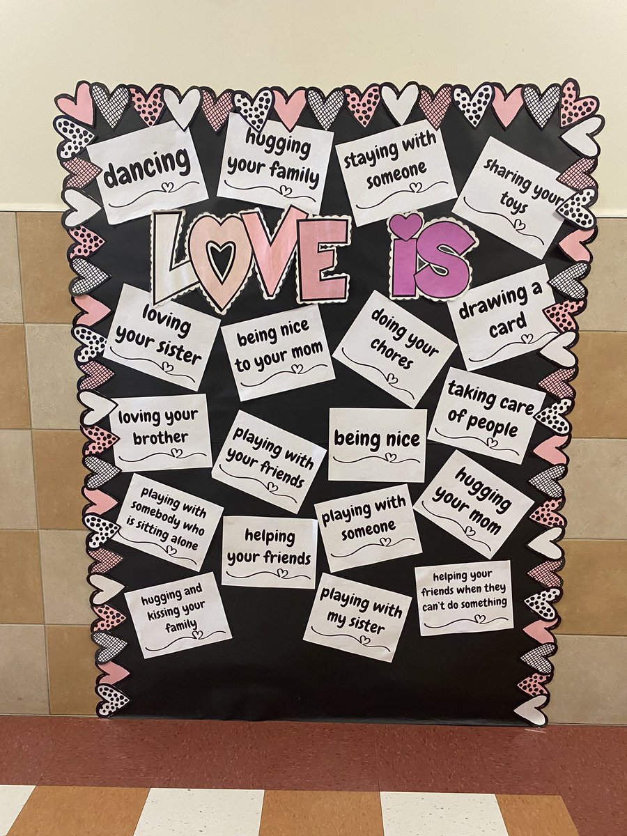 What is love…according to our kindergarteners ❤️ <a href="/MrsKirell/">Mrs. Kirell</a> <a href="/AlisonLButler/">Alison Butler</a> <a href="/NorthSideEW/">North Side School</a> #ewlearns