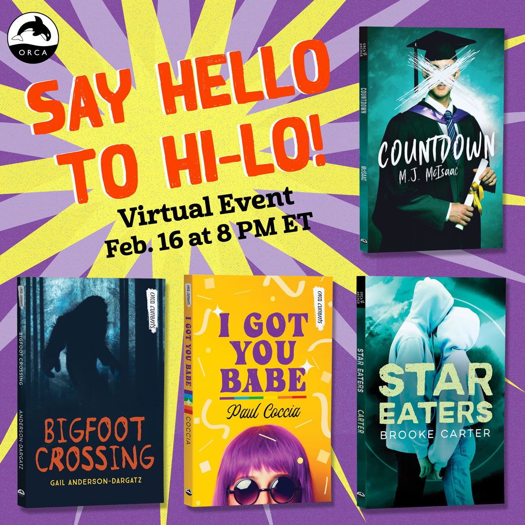 AndersonDargatz's tweet photo. Teachers and librarians, please join @thebrookecarter
 @MeaghanMcIsaac @pauljcoccia and me tomorrow, Thursday February 16 @ 8 PM ET / 5 PM PT as we celebrate our new hi-lo novels from @orcabook
Register at https://t.co/tEegJCGKlG
#CANSCAIP #gettoknowhilo #ireadcanadian https://t.co/h9x05ZiBNA