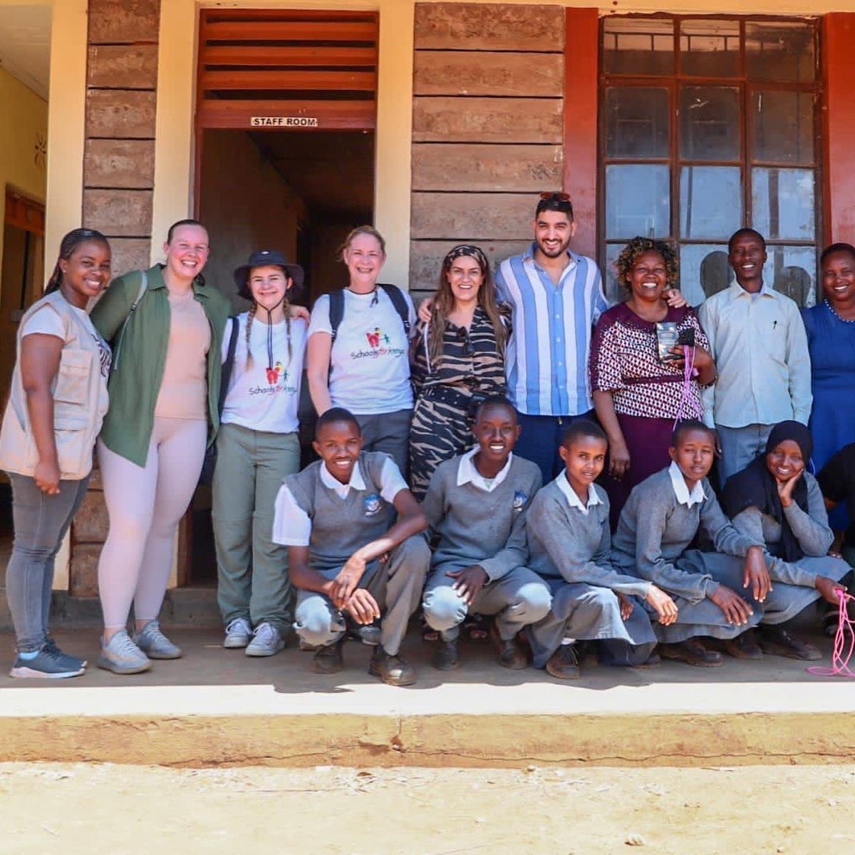 SchoolsforKenya's tweet photo. Day Two:

…We visited our primary school Ol Moti and our secondary school Lenkisem❤️

It was an honour to take Adam, Aisha &amp; Jodie to our schools to show them the work we have been doing with the amazing support from @BornFreeKenya. 

📸 Aggrey Were 

#charity #kenya #education https://t.co/WIvCF6eDEg