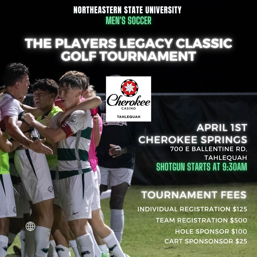 Can you (actually) golf?! 🤔🏌️‍♂️

The NSU Men's Soccer will host its annual Golf Tournament on April 1st at Cherokee Springs Golf course! Don't miss out on the opportunity to help the RiverHawk family! 

For registration/information, visit the link in our bio!

#RiverHawk #NSU