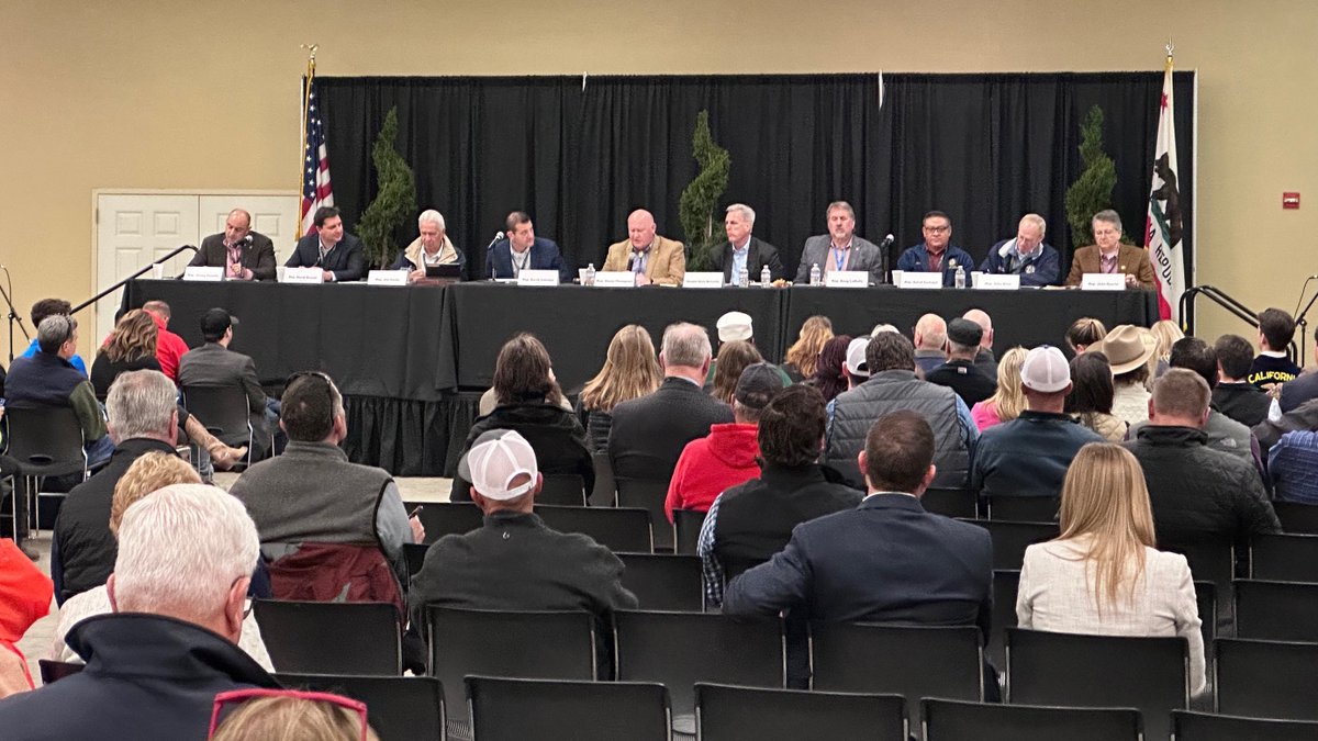 Thank you to @RepDavidValadao for hosting yesterday's Farm Bill hearing at the @WorldAgExpo , with @SpeakerMcCarthy and @CongressmanGT and distinguished guests.