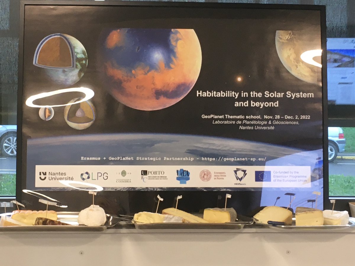 ProjetGeoPlaNet's tweet image. The lectures of the thematic school on &quot;Habitability in the Solar System and beyond&quot; organised in Nantes Université are available on the website of the strategic partnership: geoplanet-sp.eu/en/results @NantesUniv @UnivdeCoimbra @univUda @FacSciencesNtes @UniPadova @UPorto