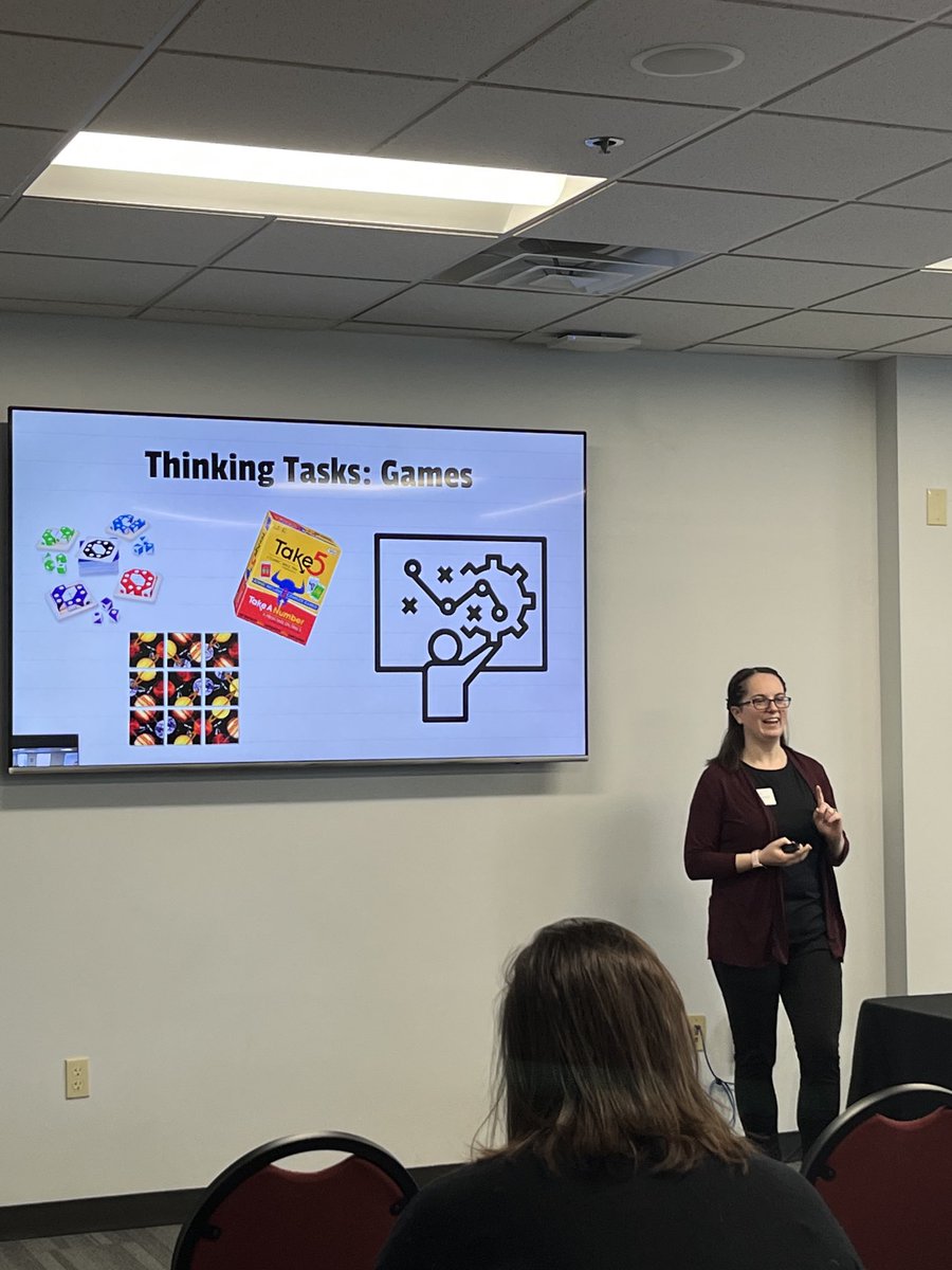 AngieKrejci's tweet photo. Practical Strategies to Identify K-2 Learners "Giving students the appropriate level of challenge early." Both the what and strategies for how. Awesome! #negifted https://t.co/OFzsewheSf