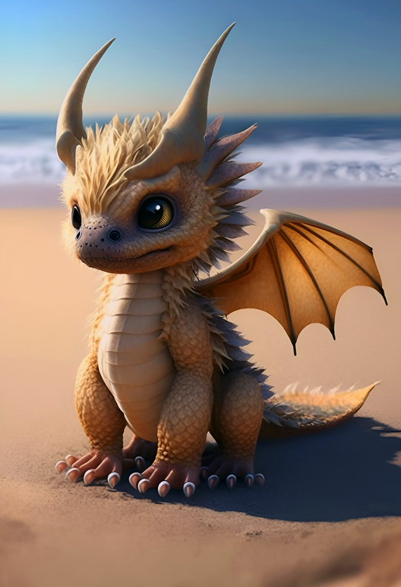 A creature of myth, with a spirit so sweet, this little dragon has me on my feet! ☀️🌊🩴🏖️