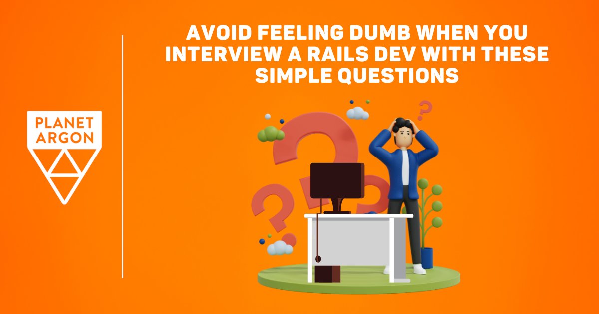 planetargon's tweet image. How are you supposed to vet and hire a #RailsDeveloper if you don't know much about #SoftwareDevelopment?! These questions will help you out.
bit.ly/40QZh80